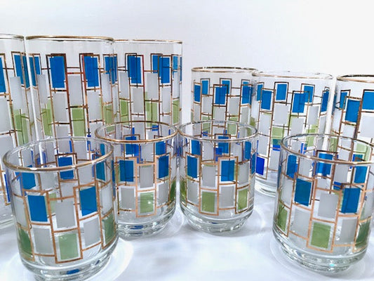 Libbey Mid-Century Nordic 12-Piece Bar Set